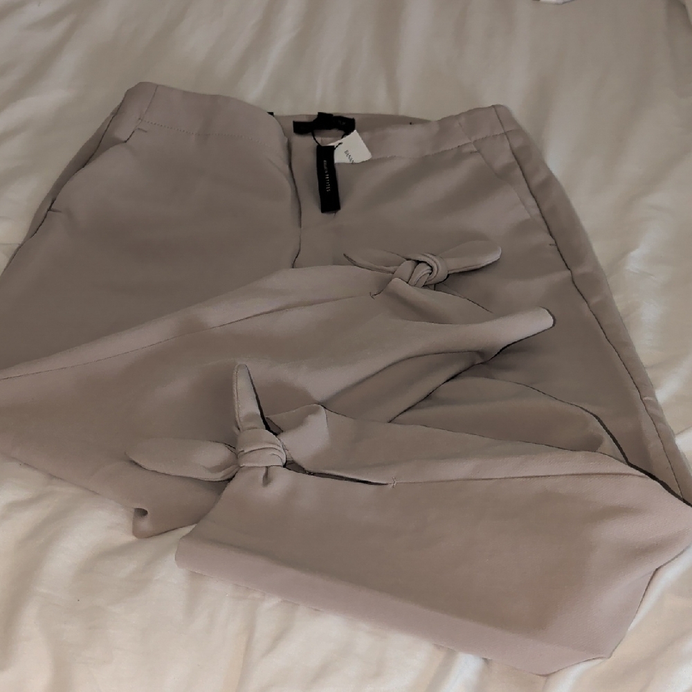 Banana Republic Neutral Taupe Knot Trousers